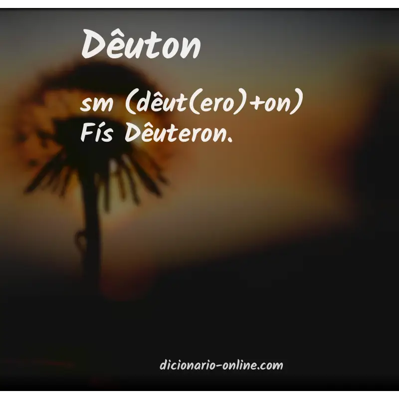Significado de dêuton