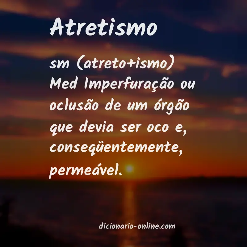 Significado de atretismo