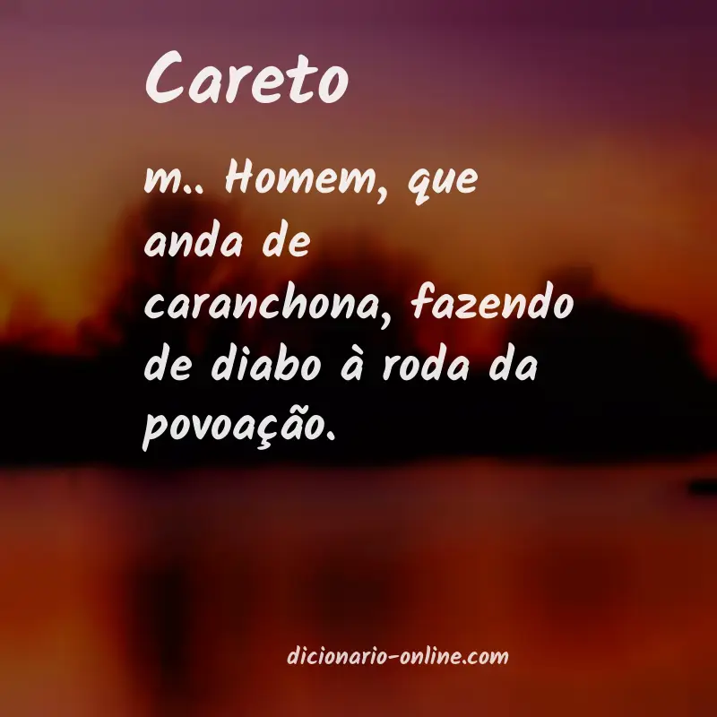 Significado de careto
