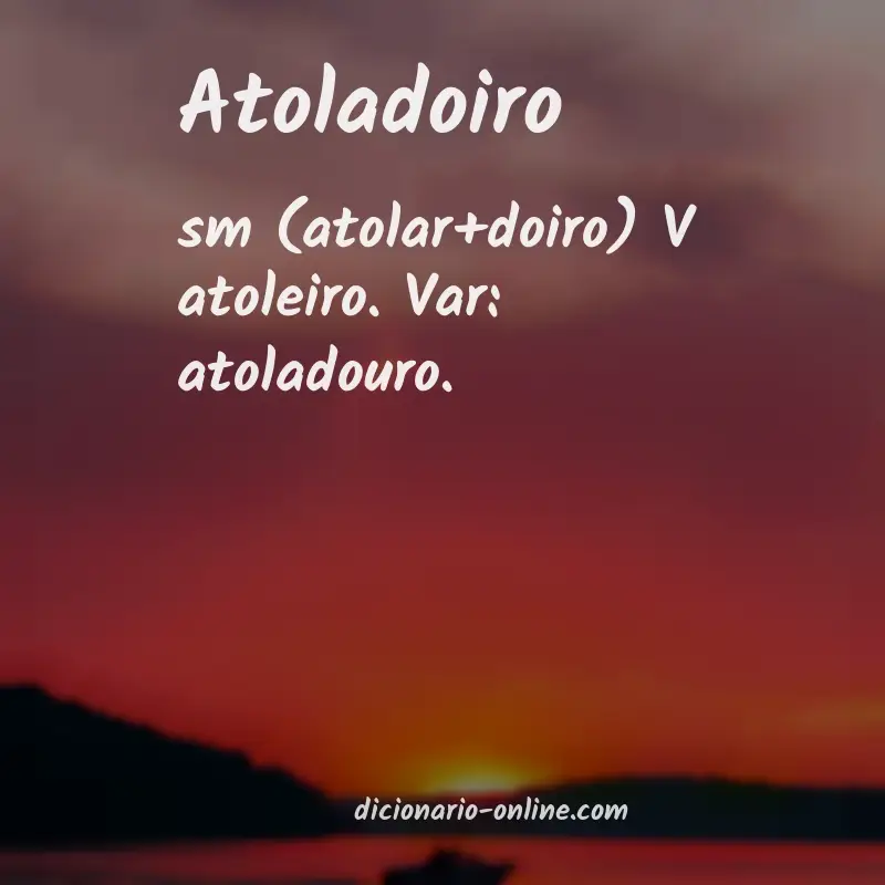 Significado de atoladoiro
