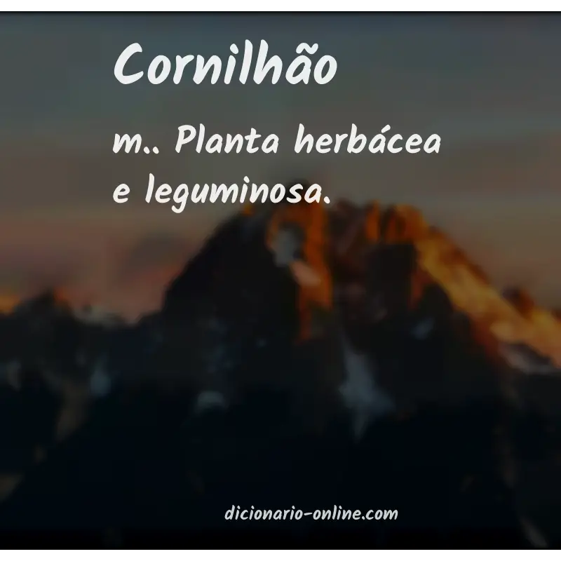 Significado de cornilhão