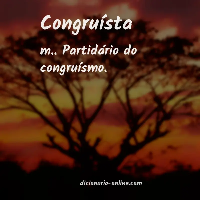 Significado de congruísta