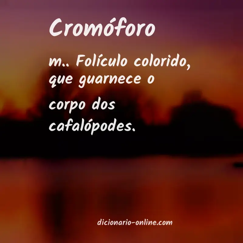 Significado de cromóforo