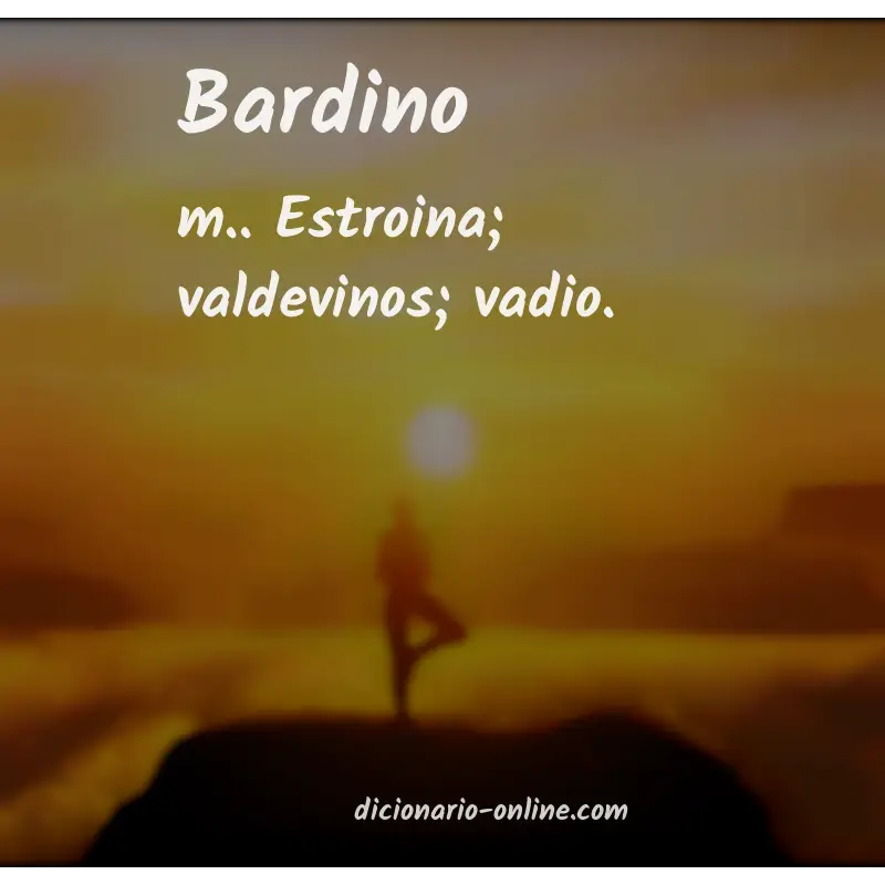 Significado de bardino