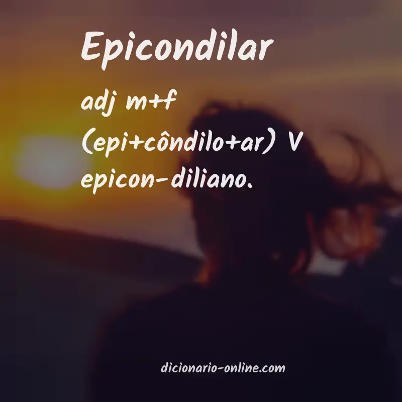 Significado de epicondilar