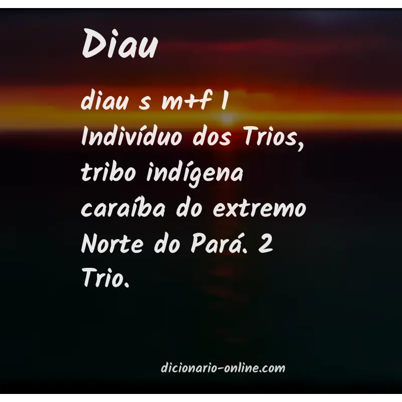 Significado de diau