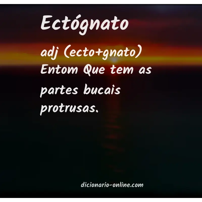 Significado de ectógnato