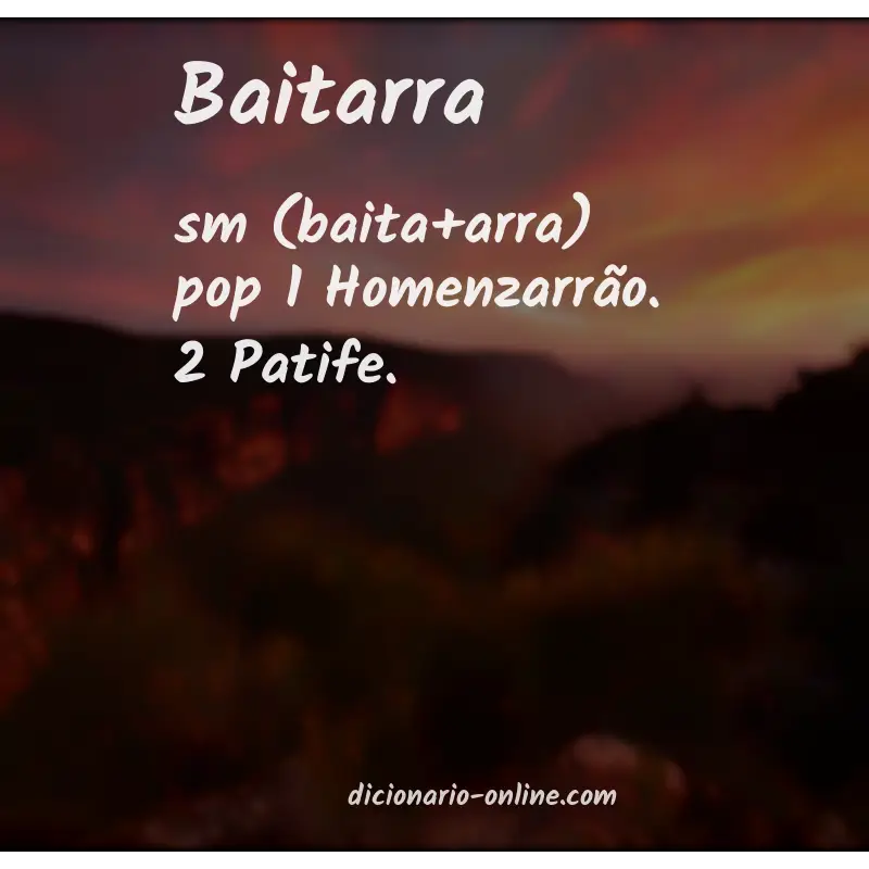 Significado de baitarra