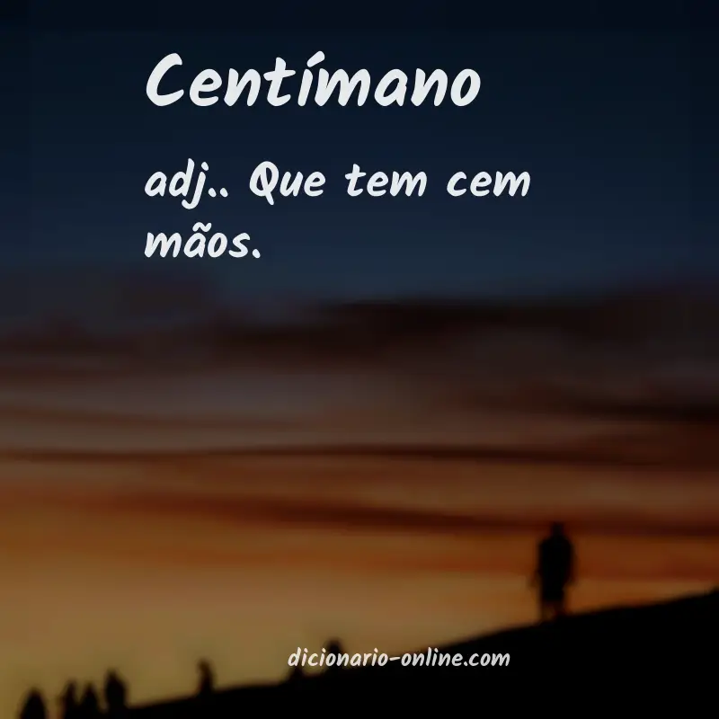 Significado de centímano