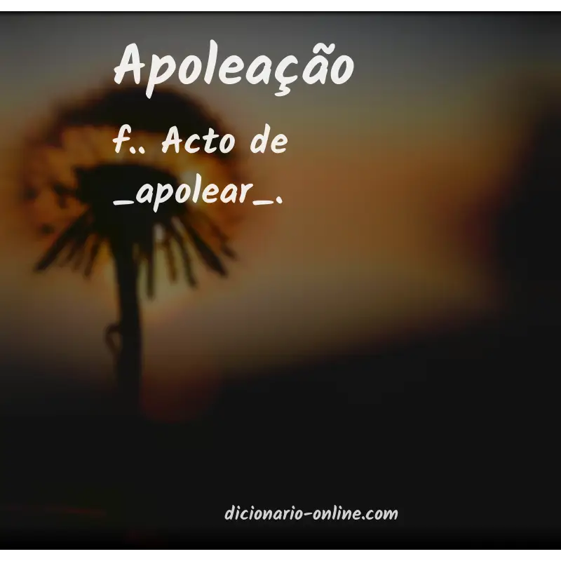 Significado de apoleação