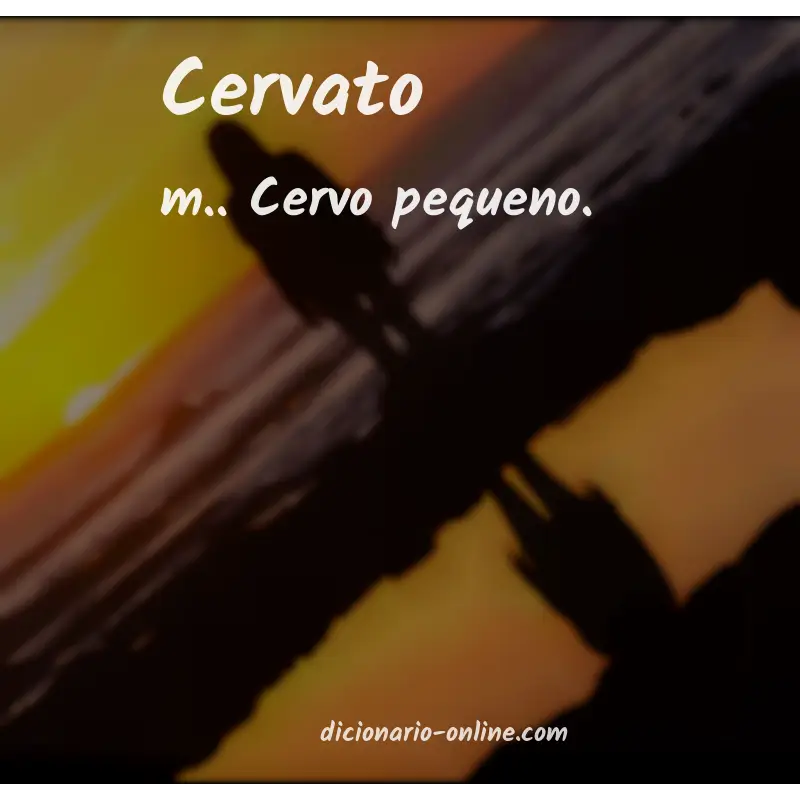 Significado de cervato