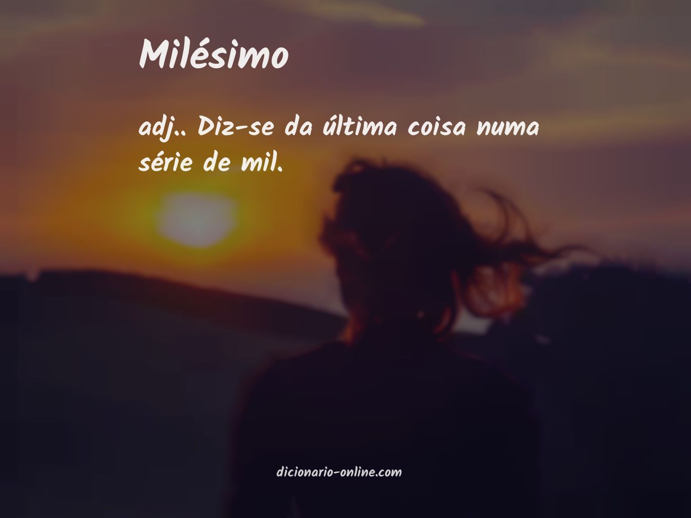 Significado de milésimo