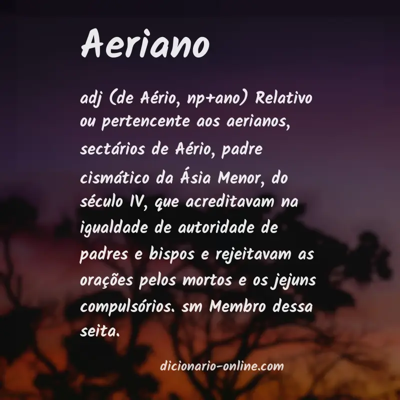 Significado de aeriano