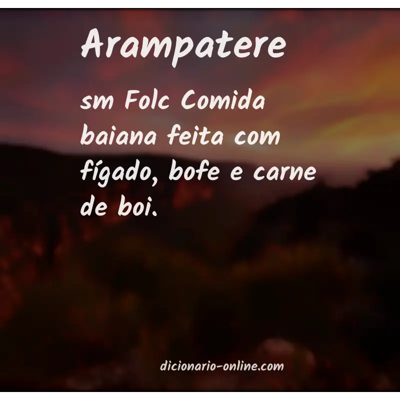 Significado de arampatere