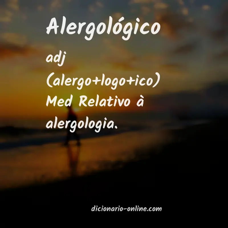 Significado de alergológico