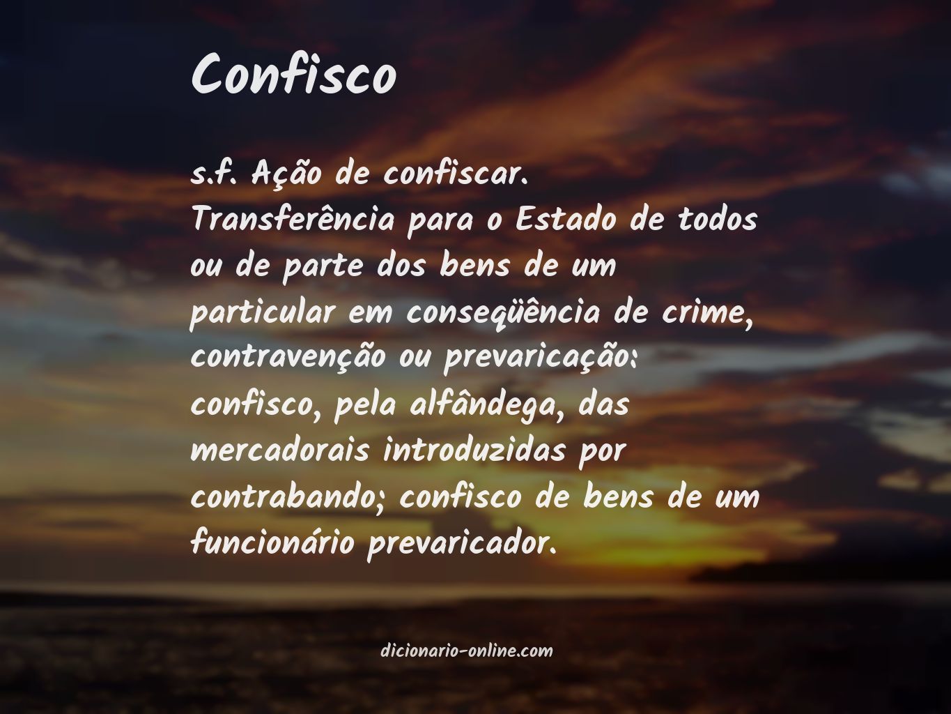 Significado de confisco
