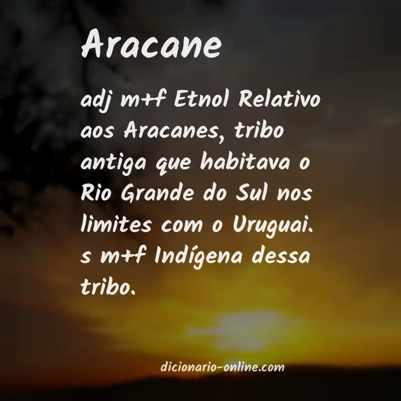 Significado de aracane
