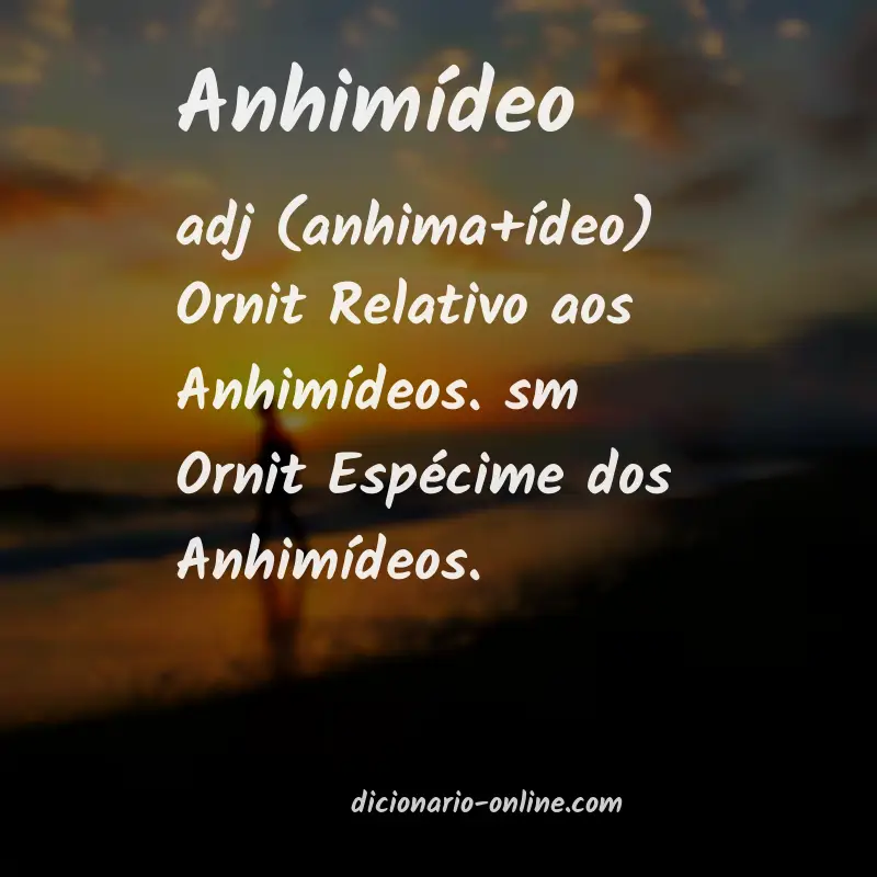 Significado de anhimídeo