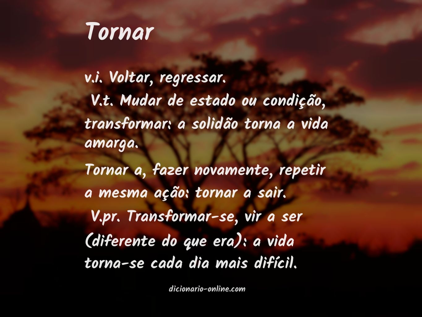 Significado de tornar