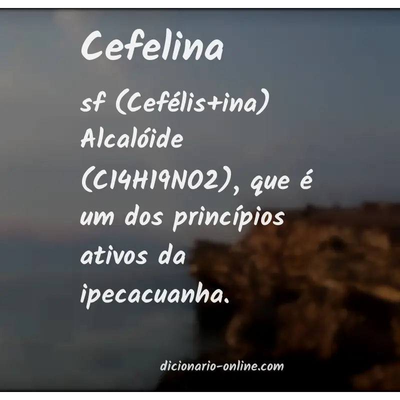 Significado de cefelina