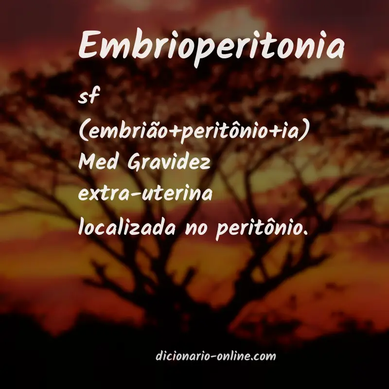 Significado de embrioperitonia