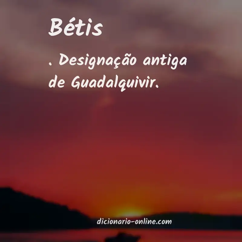 Significado de bétis