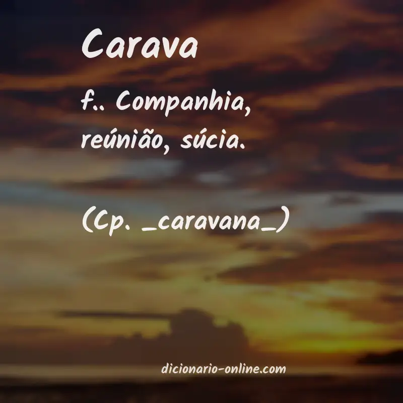 Significado de carava