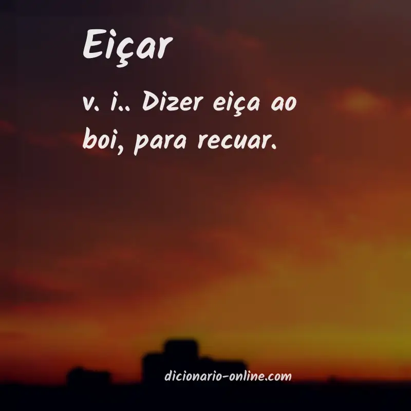 Significado de eiçar