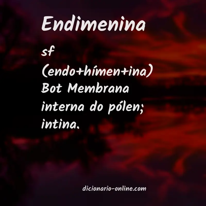 Significado de endimenina