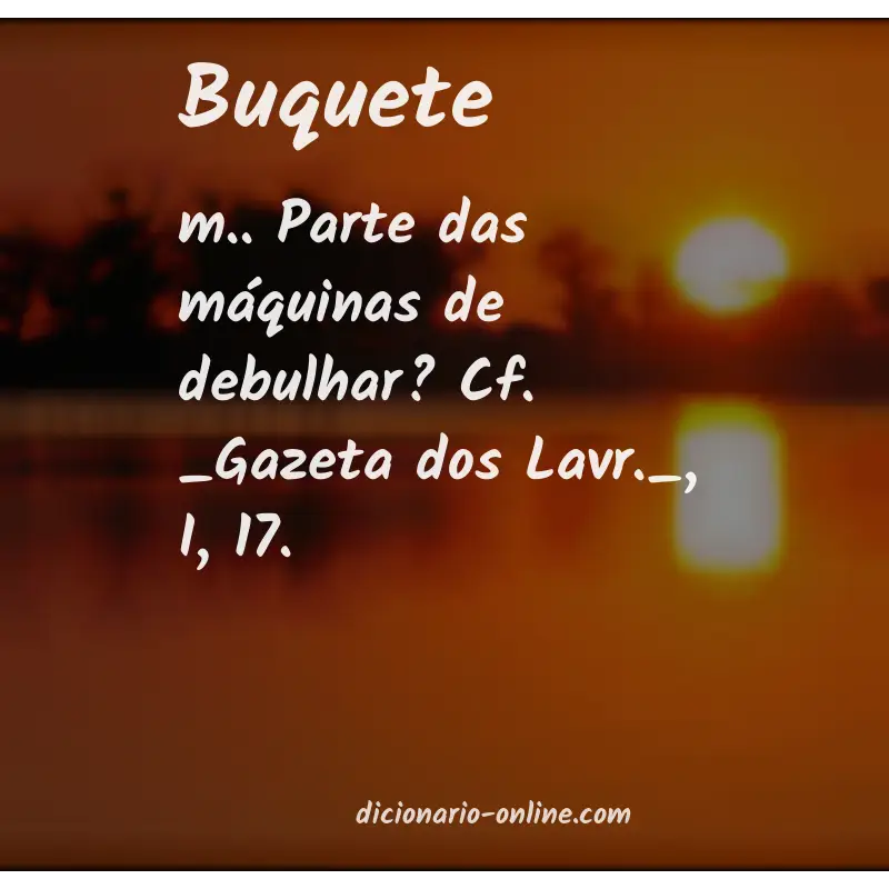 Significado de buquete