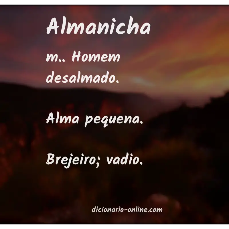 Significado de almanicha