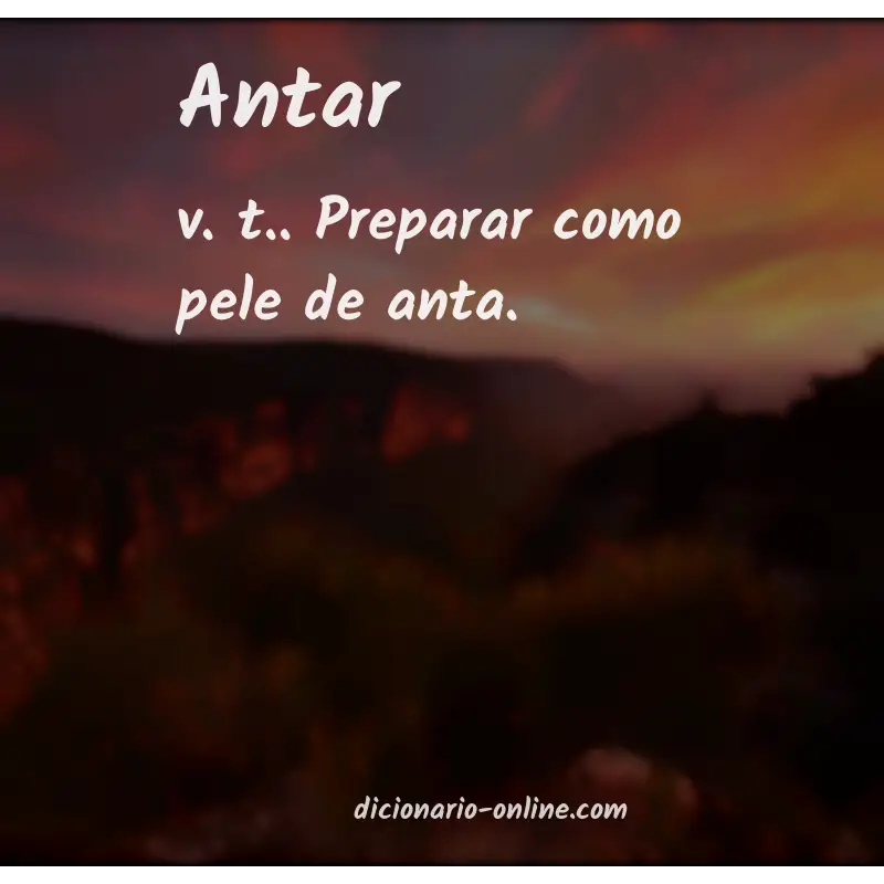 Significado de antar
