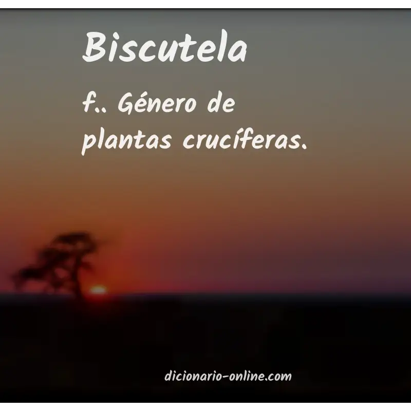Significado de biscutela
