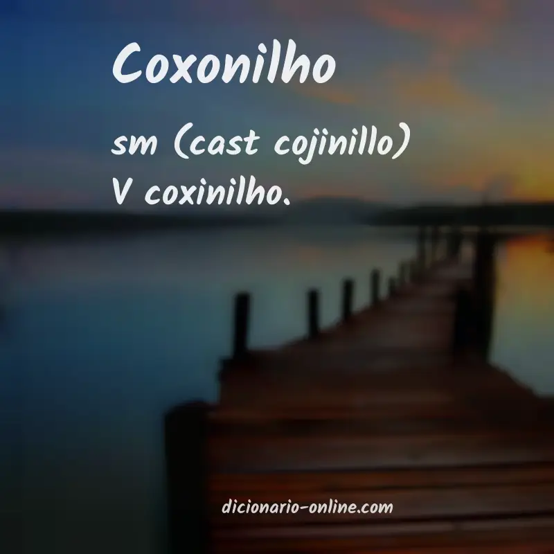 Significado de coxonilho