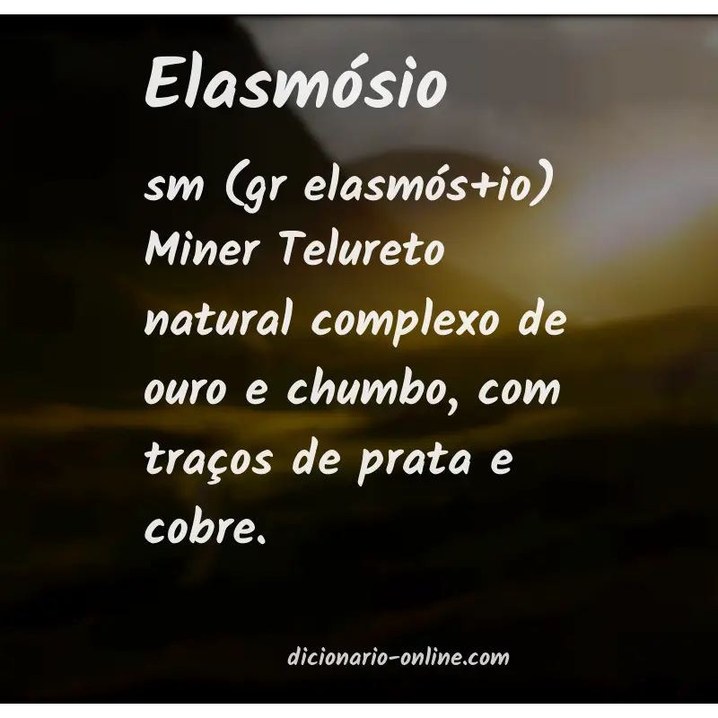Significado de elasmósio