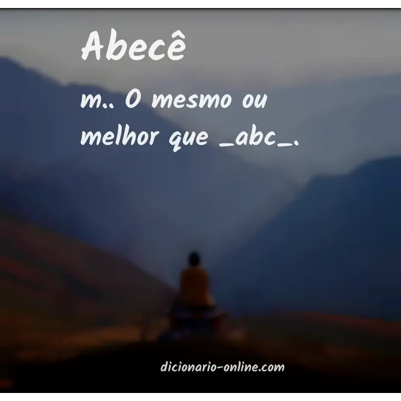 Significado de abecê
