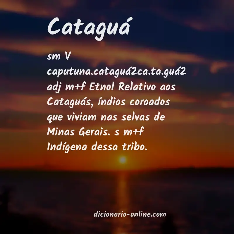 Significado de cataguá