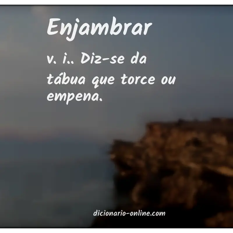 Significado de enjambrar