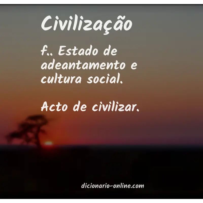 Significado de civilização