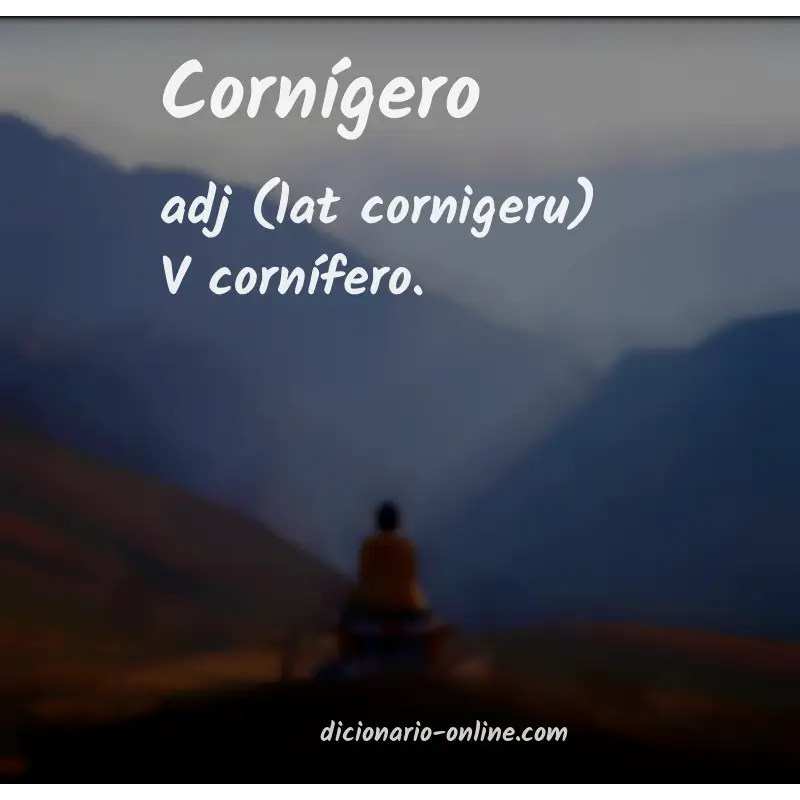 Significado de cornígero