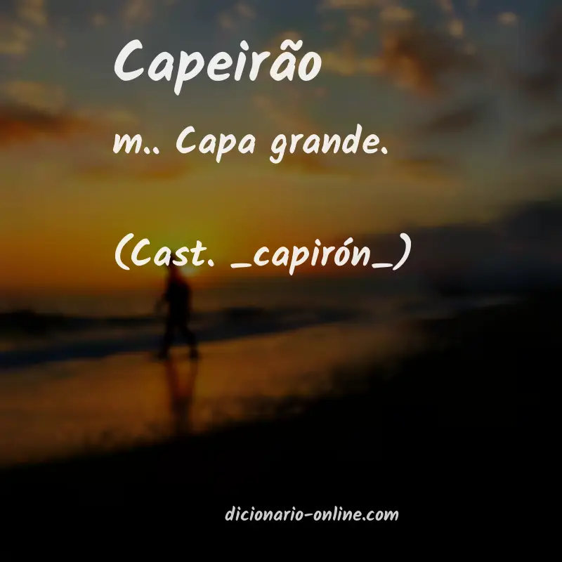 Significado de capeirão