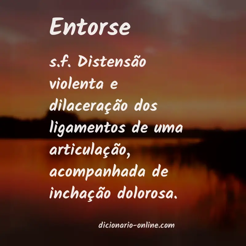 Significado de entorse