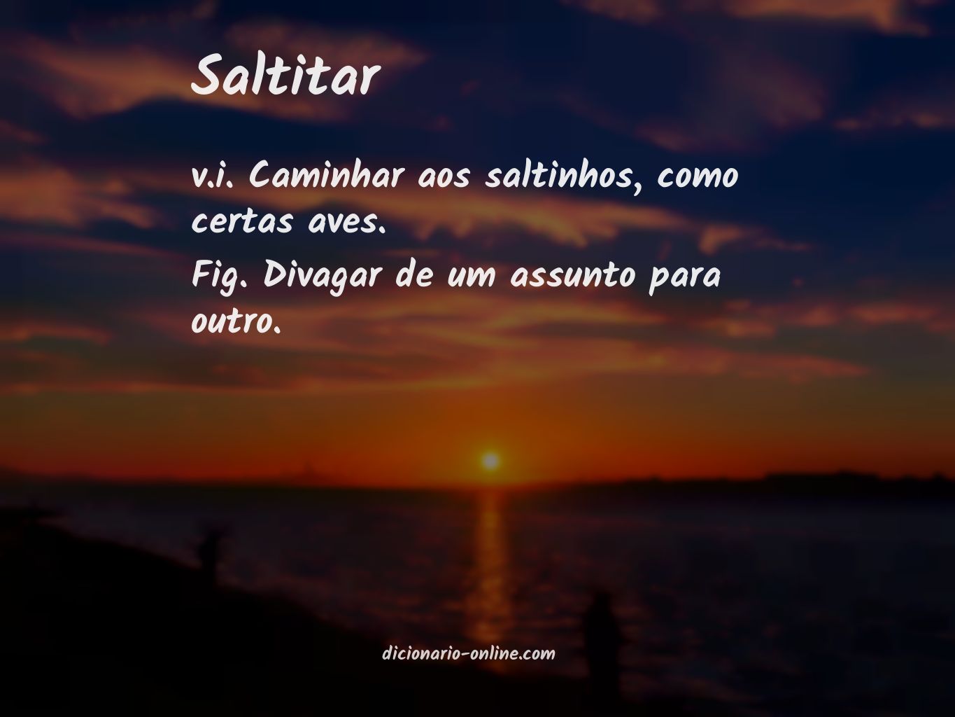 Significado de saltitar