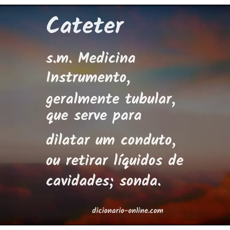 Significado de cateter