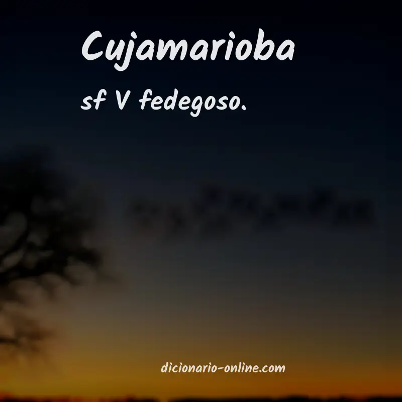 Significado de cujamarioba