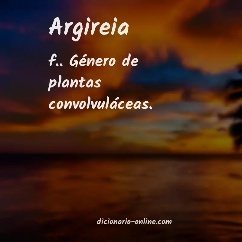 Significado de argireia