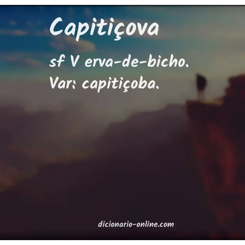 Significado de capitiçova