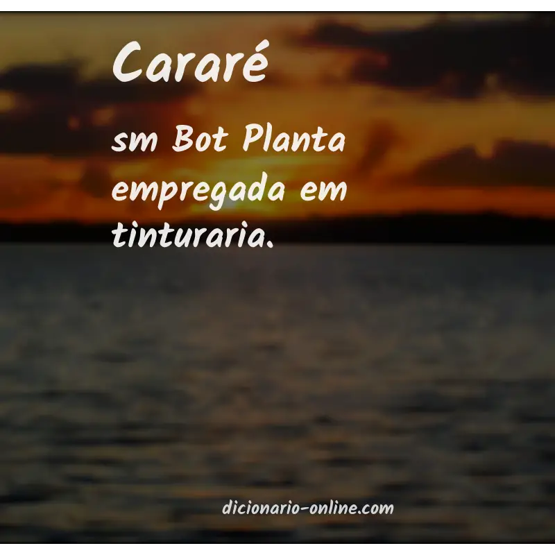 Significado de cararé