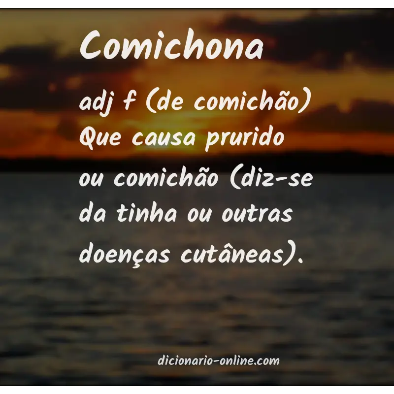 Significado de comichona