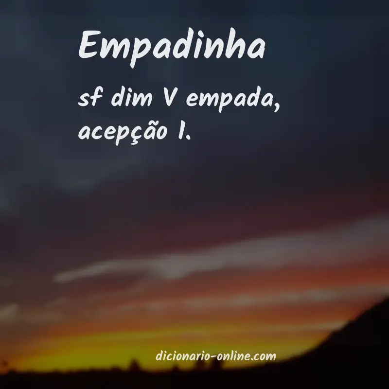 Significado de empadinha